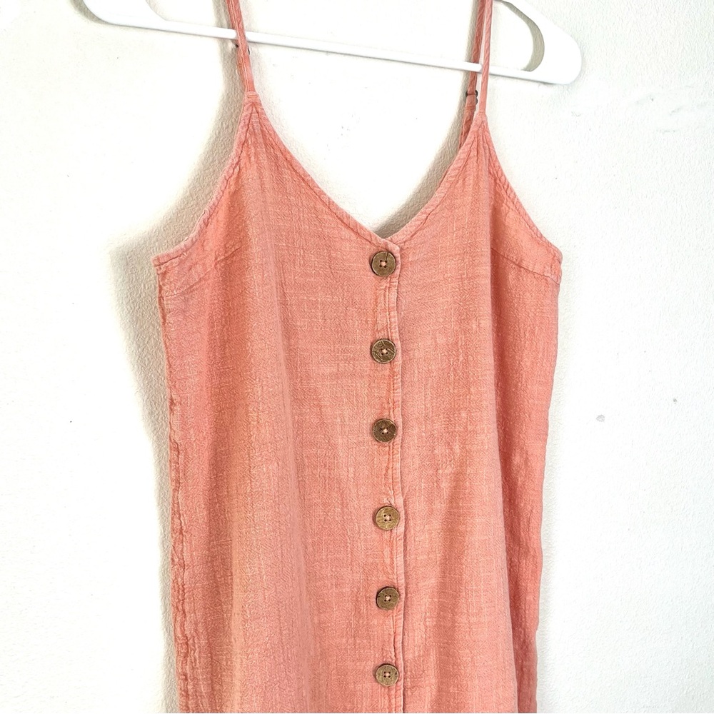 Rip Curl “Classic Surf Dress” coral spaghetti strap mini dress size small - Picture 3 of 8